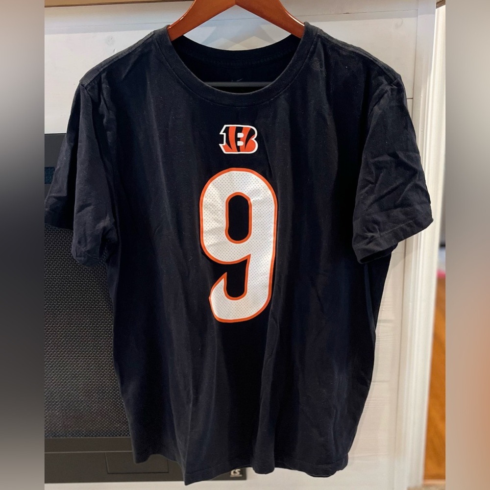 Cincinnati Bengals Joe Burrow Nike T-Shirt Mens L Football NFL MVP #9. 1009